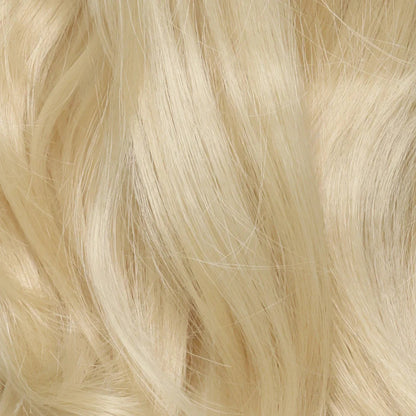Blonde—High Quality Halo Hair Extensions(Comprising Wavy + Straight)